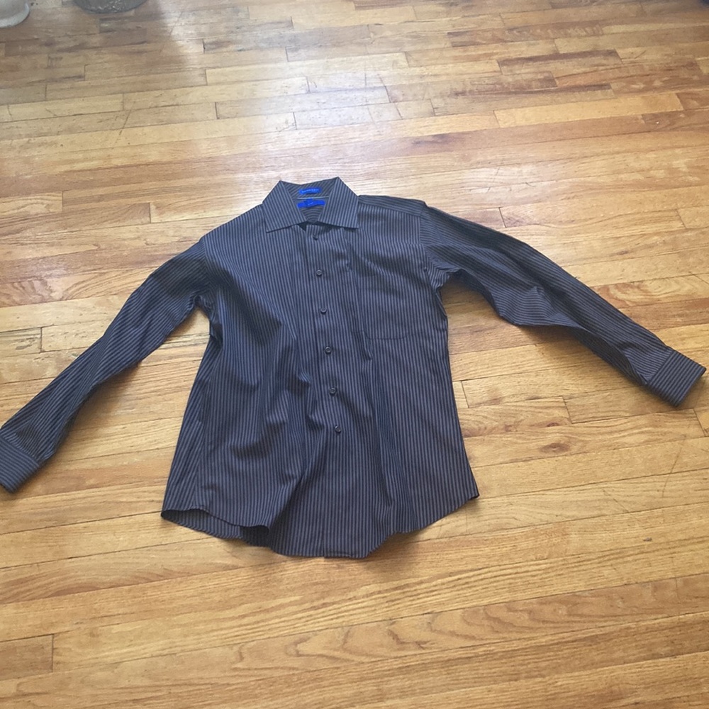 Egara 100% Cotton Striped Button Down Top